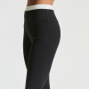 Double Layer Color Block Waistband Ribbed Workout Leggings
