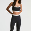 Double Strap Color Block Layered Waistband Ribbed 2 Piece Workout Yoga Set