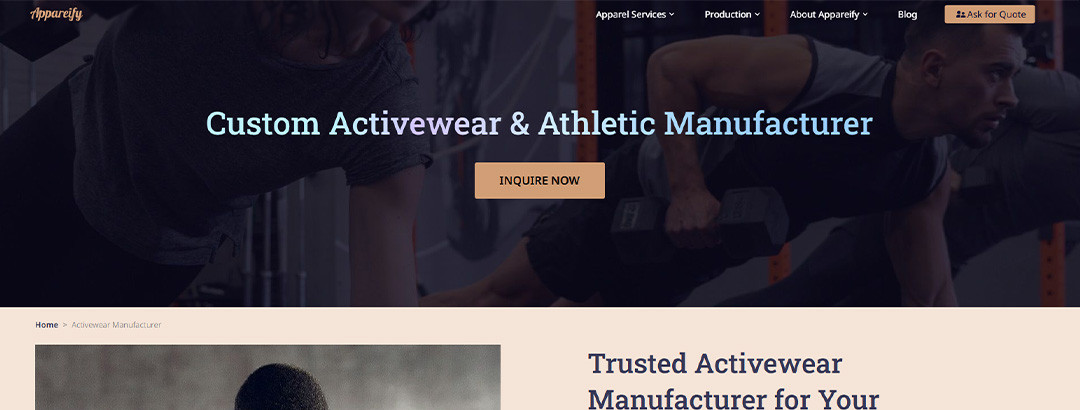 Appareify general clothing manufacturing showing diverse garments including t-shirts and jeans