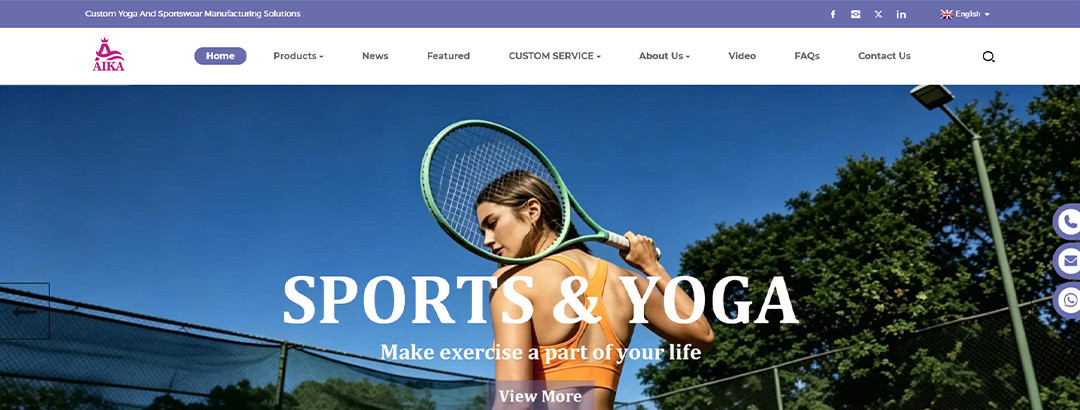 Aika Sportswear large scale manufacturing facility producing bulk activewear orders