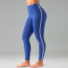 High Waisted Side Stripe Workout Leggings With No Front Seam