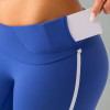 High Waisted Side Stripe Workout Leggings With No Front Seam