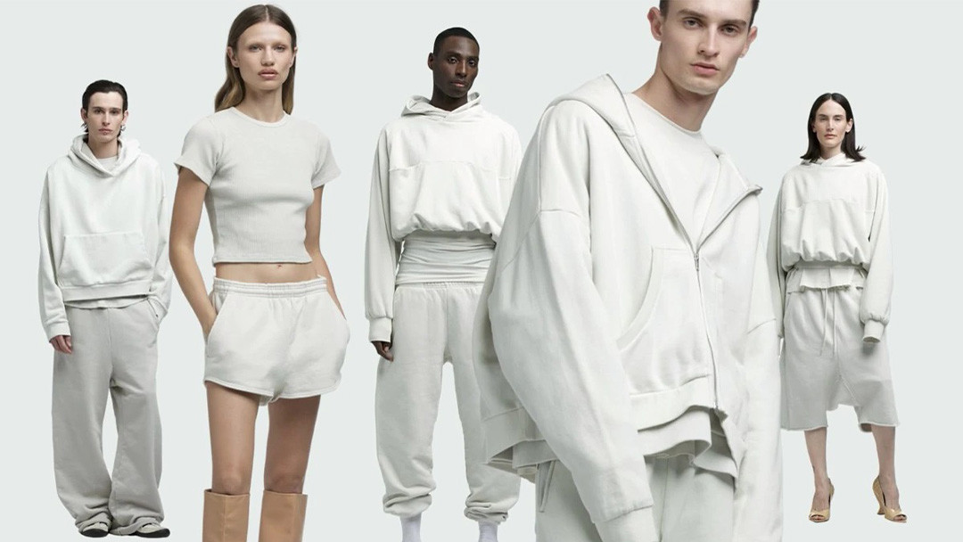 Models wearing minimalist athleisure and casual activewear for everyday lifestyle use