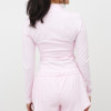 Womens Fitted Long Sleeve High Neck Zip Up Cropped Yoga Jacket