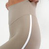 Womens High Waisted Pocket Side Stripe Compression Yoga Leggings
