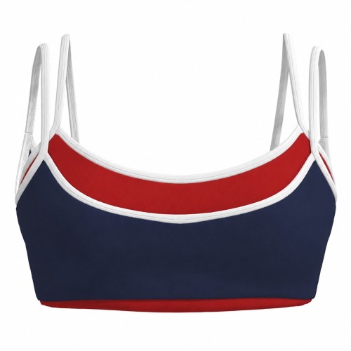 Double Layer U Neck Sports Bra with Adjustable Straps and Removable Cups — Private Label Activewear Factory