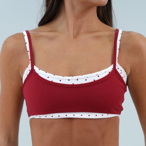 Double Layer U Neck Sports Bra with Adjustable Straps and Removable Cups — Private Label Activewear Factory