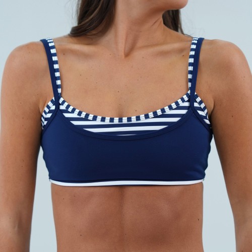 Double Layer U Neck Sports Bra with Adjustable Straps and Removable Cups — Private Label Activewear Factory