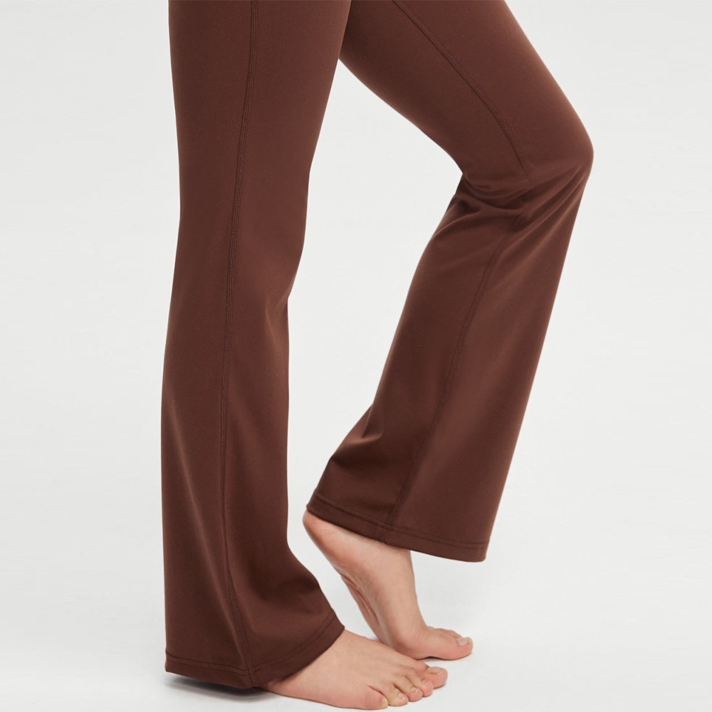 Closeup of the leg flare and finished ankle hem