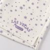 Custom European Fleece Snowflake Print Embroidered Crewneck & Shorts Set