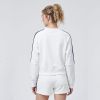 Custom Cloud-Inspired Crewneck Tracksuit with Foam Print & Contrast Webbing