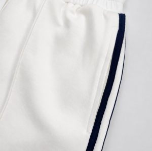 Custom Cloud-Inspired Crewneck Tracksuit with Foam Print & Contrast Webbing