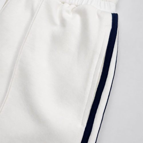 Custom Cloud-Inspired Crewneck Tracksuit with Foam Print & Contrast Webbing
