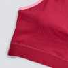Custom Wide Rib Contrast Binding Sports Bra Side-Slit Tennis Skort Set
