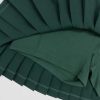 Custom Contrast Waistband Pleated Tennis Skort with Inner-Short Pocket