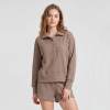 Custom Waffle-Textured Lounge Set with Adjustable Collar & Button Shorts