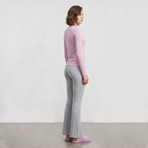Custom Cropped Coverstitch Top & Fold-Over Flare Lounge Set
