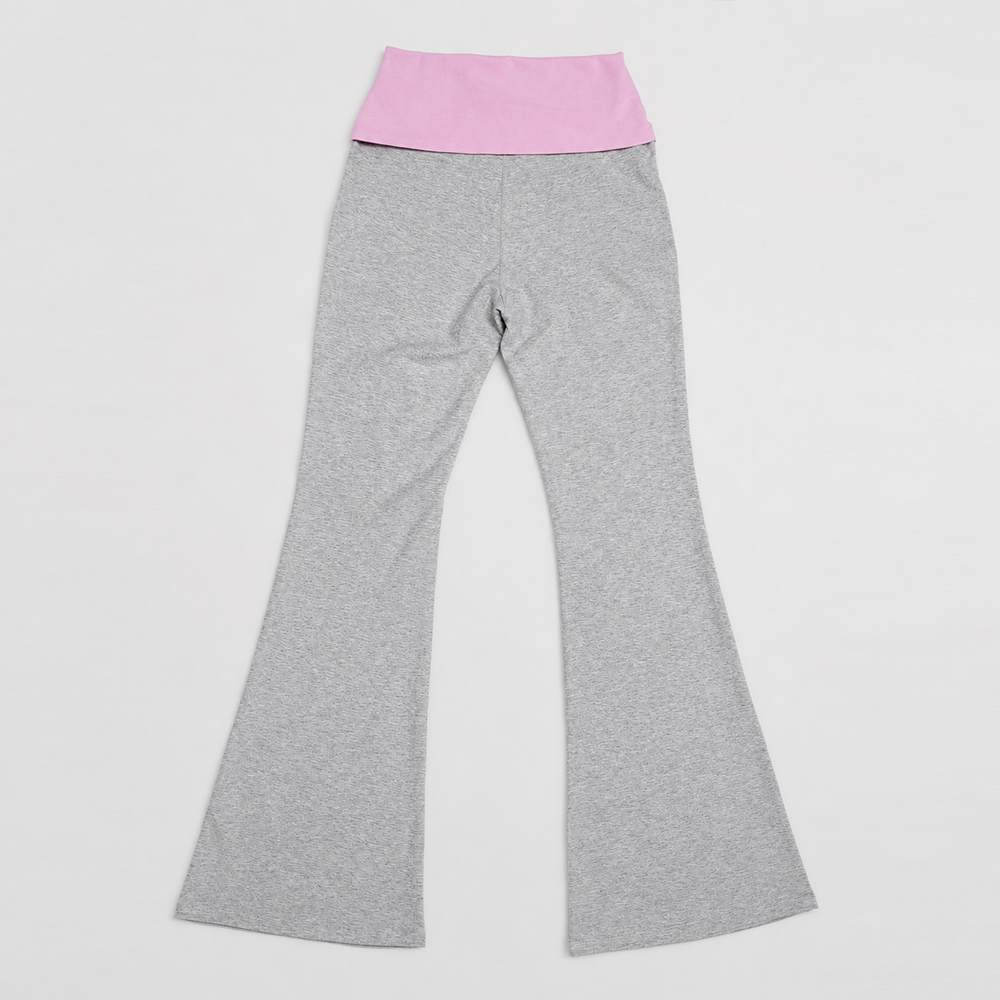 Back view of custom high-rise flare lounge pants