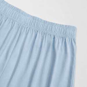 Custom Modal-Blend Fitted Tee & Wide-Leg Lounge Pants Set