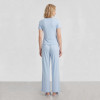 Custom Modal-Blend Fitted Tee & Wide-Leg Lounge Pants Set
