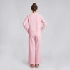 Custom Raglan Crewneck Lounge Set with Side-Slit Wide-Leg Pants