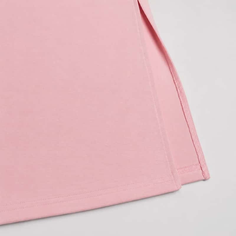 High side slit at wide-leg lounge pant hem