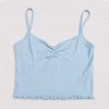 Custom Ribbed Camisole & Ruffle Shorts Lounge Set with Adjustable Straps