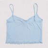 Custom Ribbed Camisole & Ruffle Shorts Lounge Set with Adjustable Straps