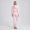 Custom Cropped Zip Hoodie & Fold-Over Flare Pants Lounge Set