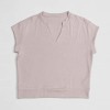 Custom V-Neck Lounge Set with Wide-Hem Tee & Pocket Shorts