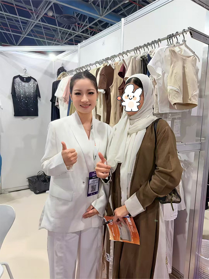 Call The STYLE team member with visitors at Saudi Fashiontex Expo 2026 in Jeddah
