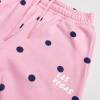 Custom Pink Polka Dot Cotton Hoodie and Wide-Leg Pants Set
