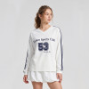 Custom V-Neck Sweatshirt and Bubble Skirt Set