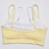 Custom Ruched Striped Sports Bra and Side-Piping Yoga Leggings Set