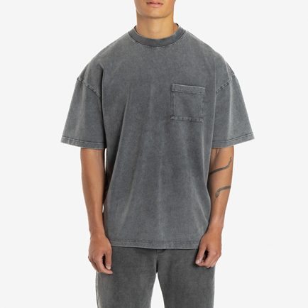 Custom vintage t shirt manufacturer acid wash heavyweight tee