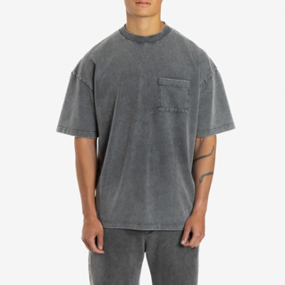 Custom Vintage T Shirt Manufacturer - Heavyweight Acid Wash Boxy Fit Tee | Private Label Streetwear