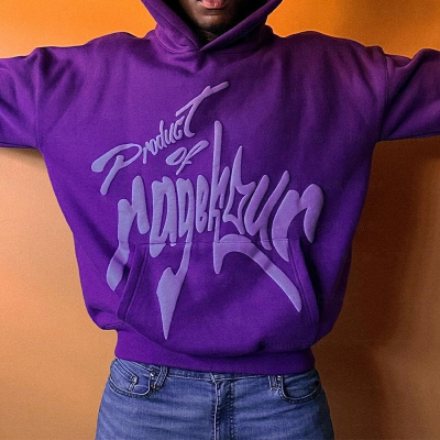 Heavyweight Custom Puff Print Graphic Hoodies - Private Label Streetwear Manufacturer