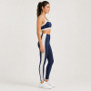 Color Block Square Neck Adjustable Strap Drawstring Yoga Workout Set