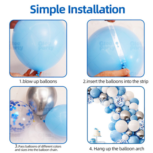 Party Balloon Set Macaron Chain Baby Birthday Decoration Store Anniversary Scene Decoration Arch