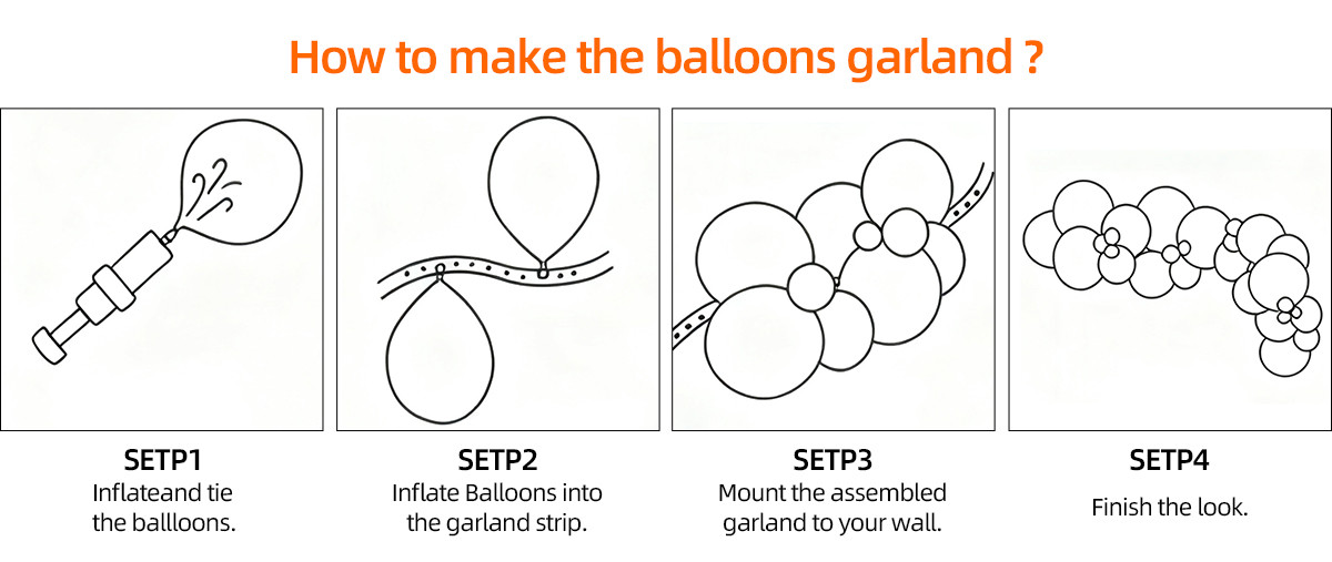 Balloon arch operation steps
