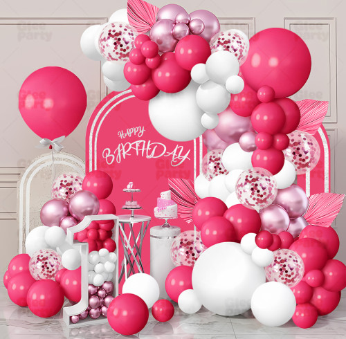 Birthday Party Balloon Set Decoration Scene Decoration Supplies Premium Package Pink Girl Dress Up