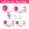 Birthday Party Balloon Set Decoration Scene Decoration Supplies Premium Package Pink Girl Dress Up