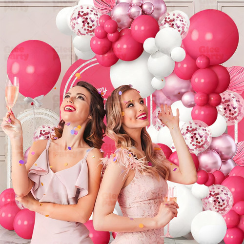Birthday Party Balloon Set Decoration Scene Decoration Supplies Premium Package Pink Girl Dress Up