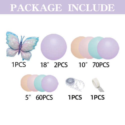 Birthday Party Balloon Set butterfly decoration set high-end scene supplies arch balloon chain