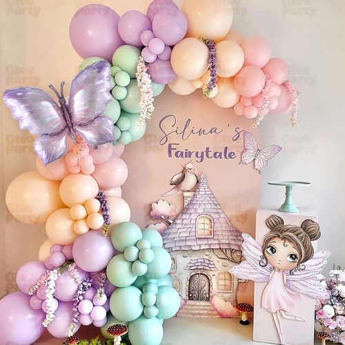 Birthday Party Balloon Set butterfly decoration set high-end scene supplies arch balloon chain