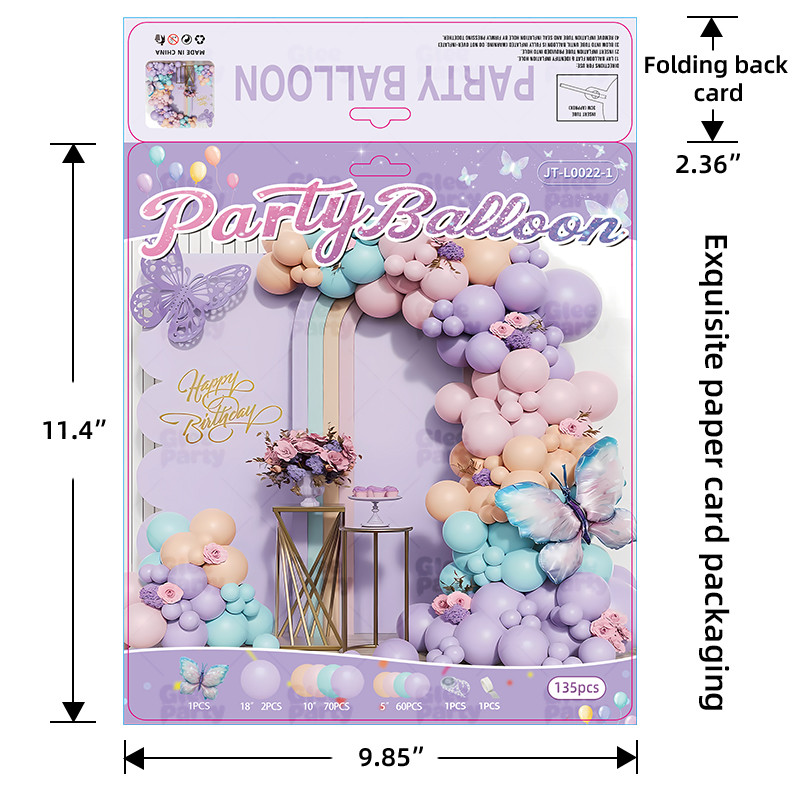 Balloon business card printing packaging