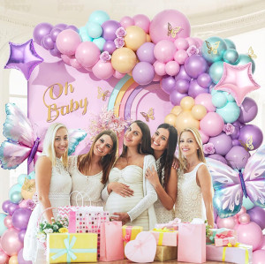 BirthdayParty Balloon Set butterfly decoration set high-end scene supplies arch balloon chain