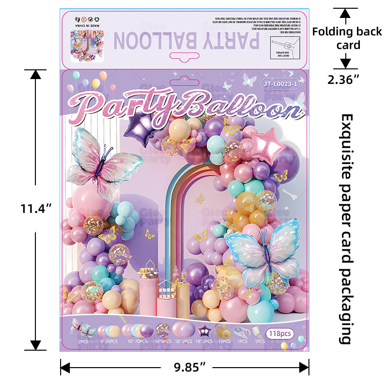 Balloon business card printing packaging