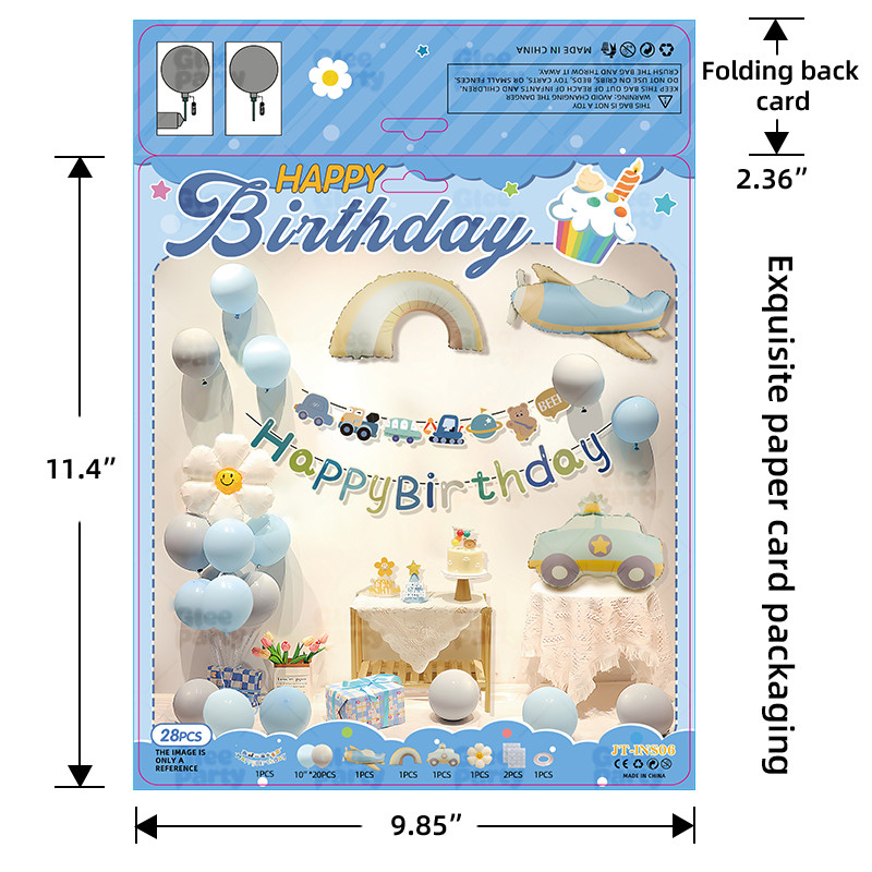 Balloon business card printing packaging