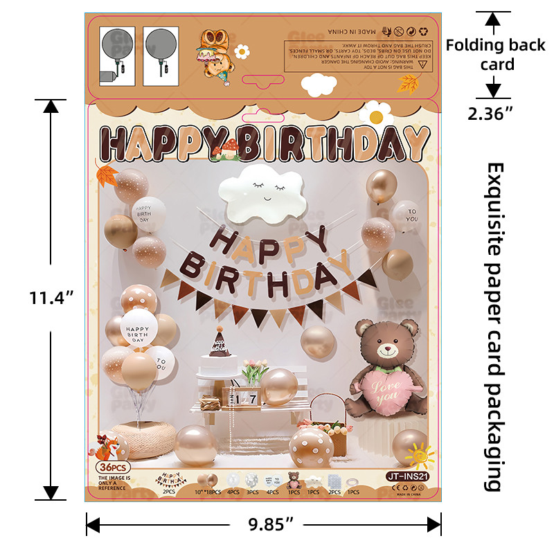 Balloon business card printing packaging